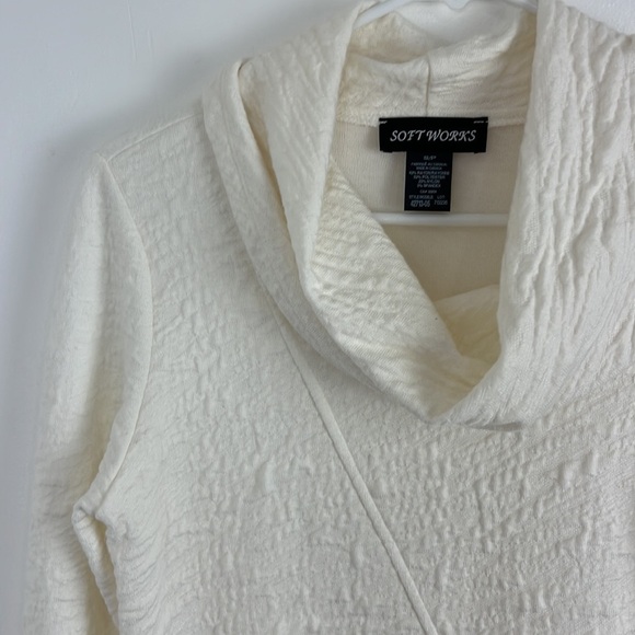 Soft Works Cream Cowl Neck Sweater - Picture 3 of 7